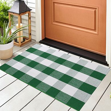 Cotton Classic Pattern High Density Woven Floor Mats , 35" X 24"