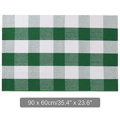 Cotton Classic Pattern High Density Woven Floor Mats , 35" X 24"