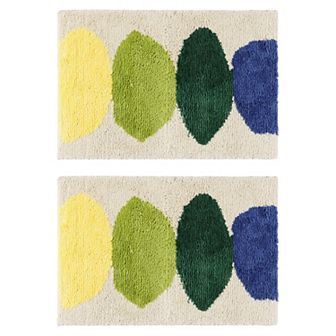 Soft Plush Non Slip Bathroom Mat Quick Dry Reversible Microfiber Bath Rugs Flower