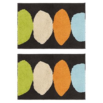 Soft Plush Non Slip Bathroom Mat Quick Dry Reversible Microfiber Bath Rugs Flower