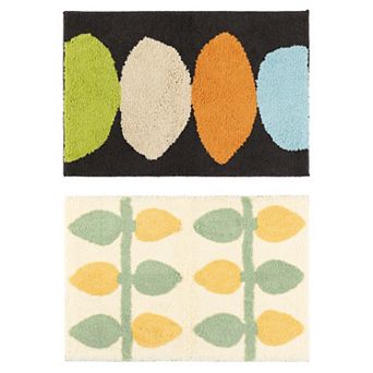 Soft Plush Non Slip Bathroom Mat Quick Dry Reversible Microfiber Bath Rugs Flower