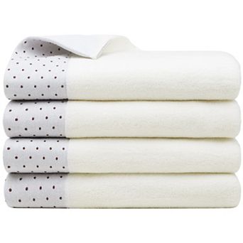 Bath Towel Set, 100% Cotton Soft 600 Gsm Absorbent 4 pc