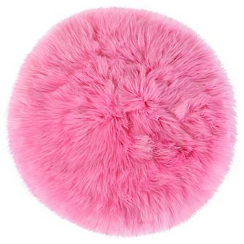 Faux Sheepskin Puffy Plush Area Soft Warm For Office Home Bedroom Floor Mats, 2 X 2 Feet