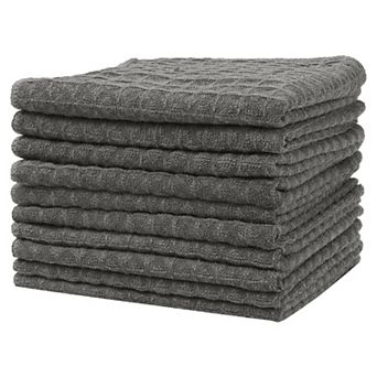 10 pc Kitchen Cleaning Cloth, Absorbent and Quick Drying Lint Free Dish Towels 10 x 10 Inch