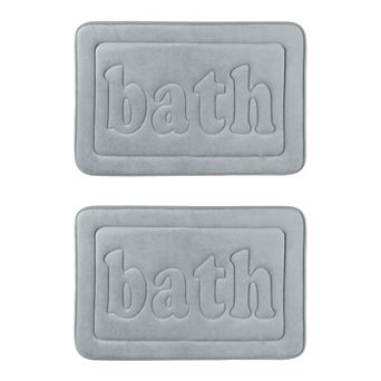 Memory Foam Non Skid Bottom Bath Mat Water Absorbent Quick Dry Bath Carpet Rug 16" X 24"