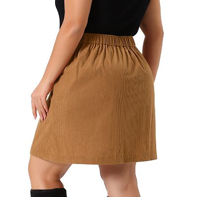 Plus size corduroy skirt kohls sales