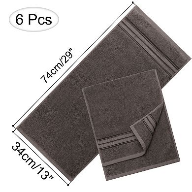 Hand Towels For Bathroom 13 X 29 Inches 100% Cotton, Oversized Cotton Guest Towels For Hotel Spa