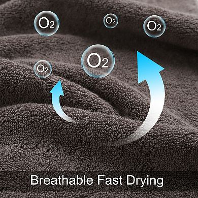 Hand Towels For Bathroom 13 X 29 Inches 100% Cotton, Oversized Cotton Guest Towels For Hotel Spa