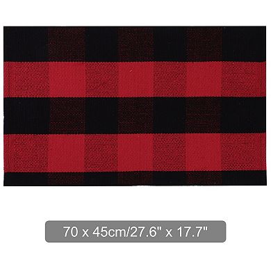 Cotton Classic Pattern High Density Woven Floor Mats , 28" X 18"