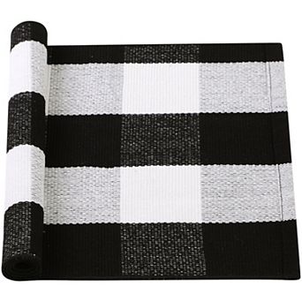 Cotton Classic Pattern High Density Woven Floor Mats , 28" X 18"