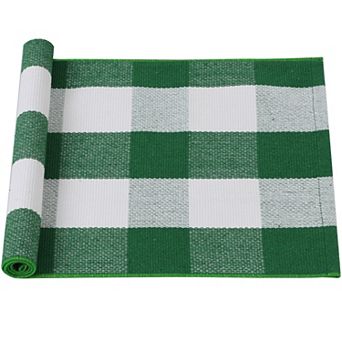 Cotton Classic Pattern High Density Woven Floor Mats , 28" X 18"