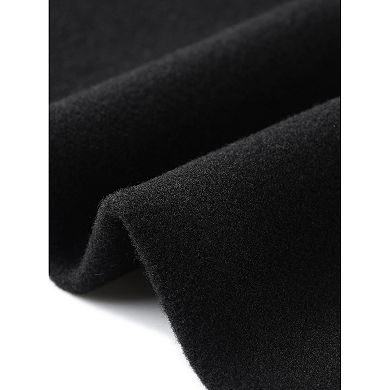 Women's Plus Size Peacoat Overcoat Notch Lapel Double Breasted Mid-long Trench Coat