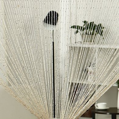 String Curtain Fringe Panel Thread Strip Backdrop Bedroom Door Window Divider For Wedding