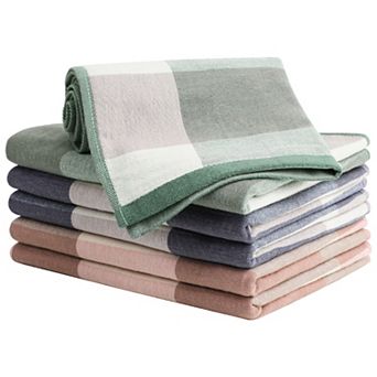 100% Cotton Terry Kitchen Towels, Big Buffalo Check, 6 Pack Soft Absorbent Quick Dry Dish Towels