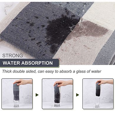 Kitchen Dish Cloths Set Of 6, Drying Cloths For Home Cooking, Big Buffalo Check