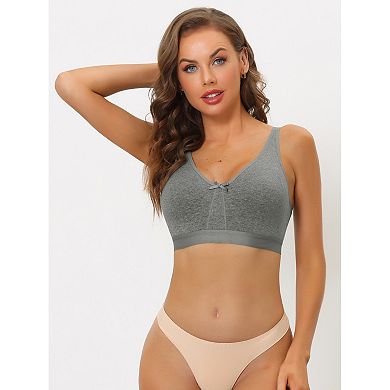 2packs Women's Wirefree Padded Adjustable Straps Full Coverage Push Up Bras