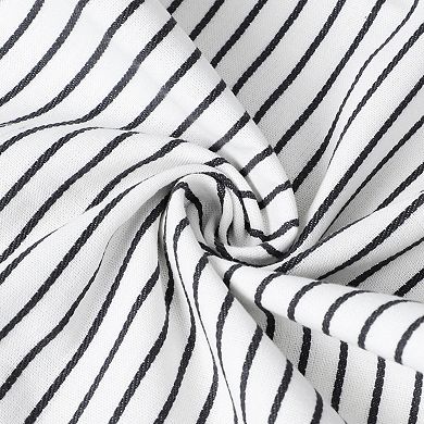 100% Cotton Table Runner Reversible Home Decor Black And White 14"x72"