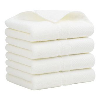 4 pc 100% Cotton Hand Towel Set 14"x30",soft And Absorbent Towels