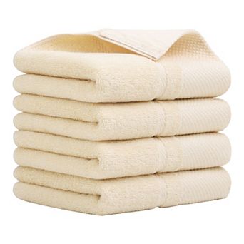 4 pc 100% Cotton Hand Towel Set 14"x30",Soft and Absorbent Towels