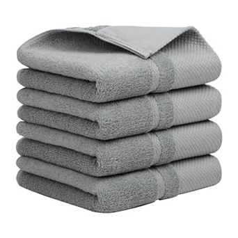 4 pc 100% Cotton Hand Towel Set 14"x30",soft And Absorbent Towels