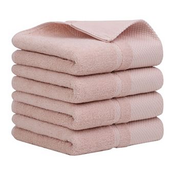 4 pc 100% Cotton Hand Towel Set 14"x30",soft And Absorbent Towels