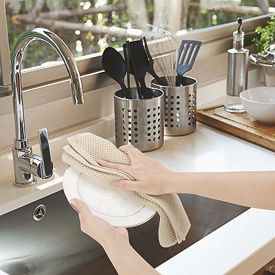 Waffle Weave Kitchen Towels 4 Packs Quick Drying Washing Dish Towels