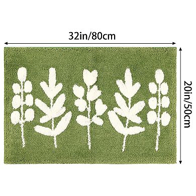 Soft Plush Quick Dry Non Slip Extra Thick Microfiber Bathroom Rugs Bath Mats