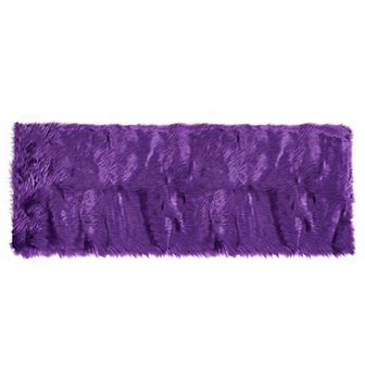 Artificial Animal Wool Modern Floor Mats, 2 X 5 Feet