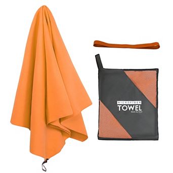 Quick Dry Microfiber Beach Towel 30" X 60", Travel Towel With Clip