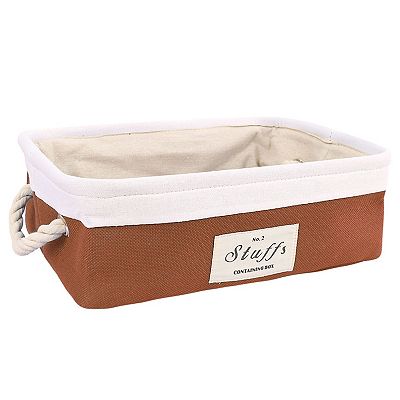 Home Dual Handles Storage Bin Basket Clothes Towel Box Container Organizer