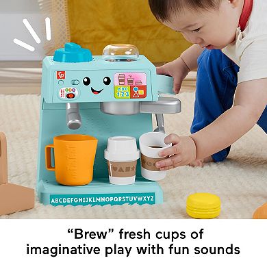 Fisher-Price Laugh & Learn Serve 10-Piece Coffee Cafe Toddler Electronic Toy