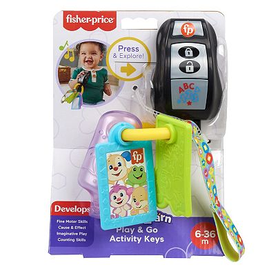 Laugh & Learn Fisher-Price Play & Go Activity Keys Baby & Toddler Musical Learning Toy