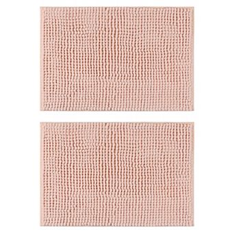 Bath Rugs Soft Plush Fluffy Non Slip Extra Thick Microfiber Bathroom Mat 16" X 24"