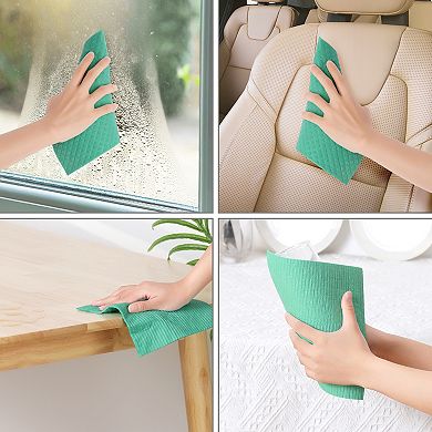 Reusable Kitchen Sponge Dishcloths Absorbent Washable No Odor Lint Free 10 Pack