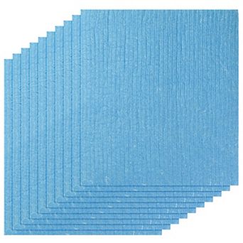 Reusable Kitchen Sponge Dishcloths Absorbent Washable No Odor Lint Free 10 Pack