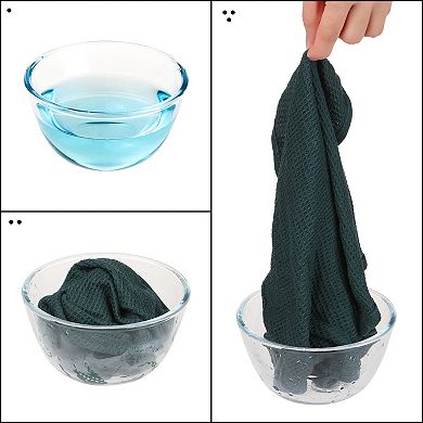 Cleaning Rags 12 Packs Cotton Waffle Cleaning Cloths 14" X 14"