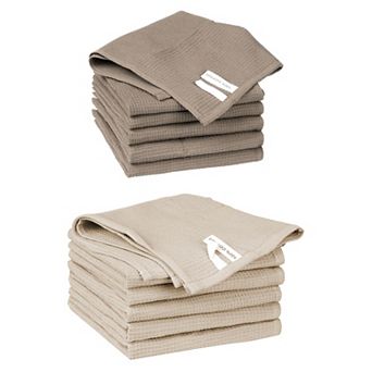 Cleaning Rags 12 Packs Cotton Waffle Cleaning Cloths 14" X 14"