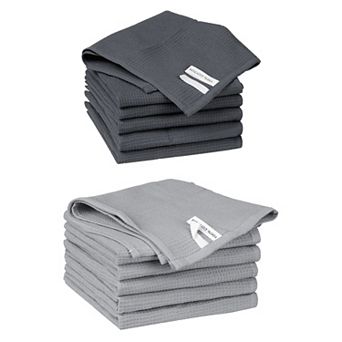 Cleaning Rags 12 Packs Cotton Waffle Cleaning Cloths 14" X 14"