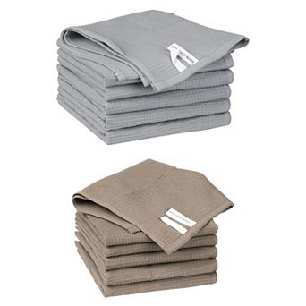 Cleaning Rags 12 Packs Cotton Waffle Cleaning Cloths 14" X 14"
