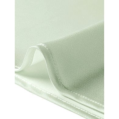 Satin Top For Women's Cowl Neck Short Sleeve Dressy Casual Blouse