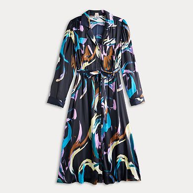 Women's Nine West Midi Shirt Dress