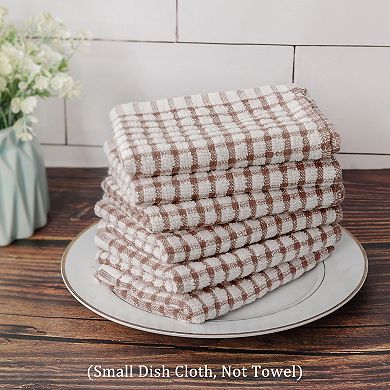 Cotton Terry Small Kitchen Dish Cloth, Absorbent And Quick Drying Cleaning Dish Rags
