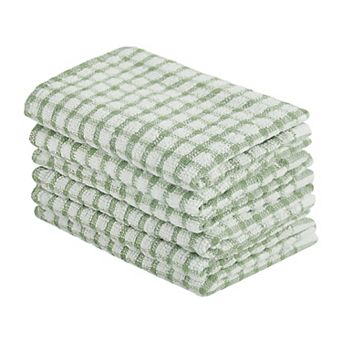 Cotton Terry Small Kitchen Dish Cloth, Absorbent And Quick Drying Cleaning Dish Rags