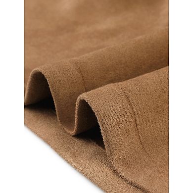 Plus Size Jacket For Women Faux Suede Long Sleeve Pocket Long Coats Trench Jacket
