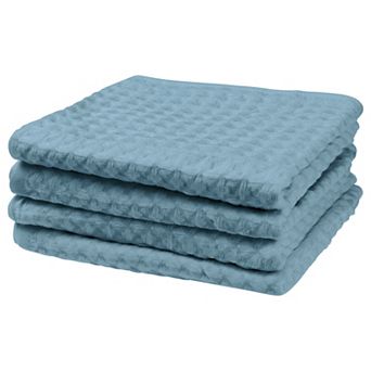 Solid Hand Towels Soft Absorbent Towel Sets For Bathroom, Hotel, Kitchen 4 Pack