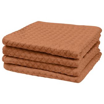Solid Hand Towels Soft Absorbent Towel Sets For Bathroom, Hotel, Kitchen 4 Pack
