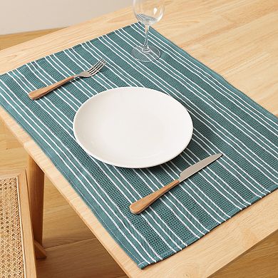 Medium Striped Waffle Weave Kitchen Towels, Ultra Soft Absorbent Dish Towels 4 Pack 18*26in