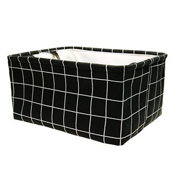 Foldable Rectangle Storage Baskets, Cube Container With Rope Handles, Storage Bins Organizers