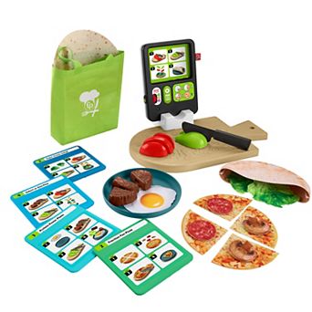 Fisher-Price Laugh & Learn 123 Follow the Recipe Meal Kit 30 pc Preschool Pretend Playset