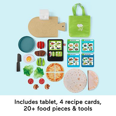 Fisher-Price Laugh & Learn 123 Follow the Recipe Meal Kit 30-Piece Preschool Pretend Playset